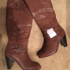 JustFab Boots. Brand new. Brown